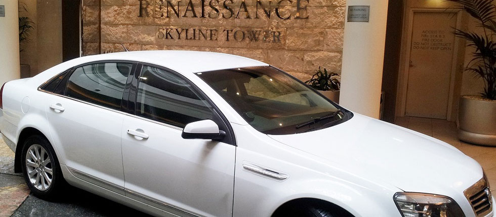 Hotel limousine ready for hire